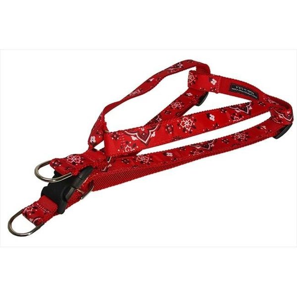 Sassy Dog Wear Sassy Dog Wear BANDANA RED3-H Bandana Dog Harness; Red - Medium BANDANA RED3-H